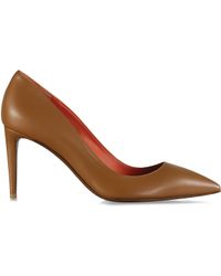 Christian louboutin 140 Banana Calfskin Peep Toe Pumps in Green ...  