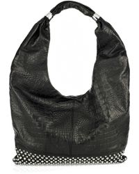 Women S Thomas Wylde Shoulder Bags Thomas Wylde Studded Leather Bag Lyst