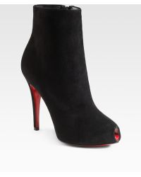 christian louboutin ankle booties Burgundy leather | cosmetics ...  