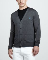 burberry mens cardigan