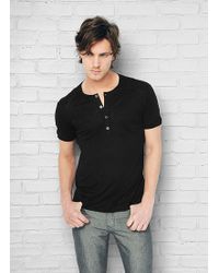 John Varvatos Short Sleeve Henley