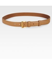 prada brown leather belt  