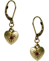 Women S Cath Kidston Earrings Cath Kidston Heart Drop Earrings Lyst