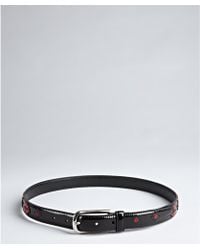 prada brown patent leather belt  