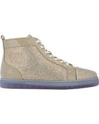 fake christian louboutin boots - Christian louboutin Louis Studded Leather High-Top Sneakers in ...