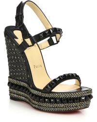 suede louboutin - christian-louboutin-black-cataclou-studded-braid-trimmed-wedge-sandals-product-0-851405709-normal.jpeg