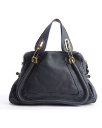 Chlo \u0026#39;paraty - Medium\u0026#39; Leather Satchel in Gray (ROCK) | Lyst  