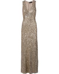 Project D Aphrodite Sequin Gown in Gold | Lyst