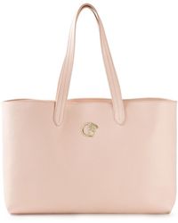 Celine Pink Rubber and Leather Shopping Tote in Pink | Lyst