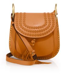 Chlo Hudson Medium Tasseled Leather Shoulder Bag in Brown ...