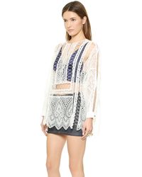 Zimmermann Riot Eyelet Shirt - White