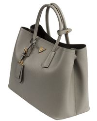 prada double bag caramel/marble gray  