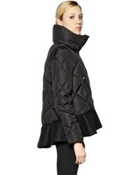 moncler vouglette peplum coat moncler vouglette peplum coat
