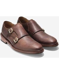 cole haan double monk brown