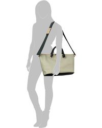 Chlo Baylee Mini Bicolor Shoulder Bag in Beige (DESERT-SUNRAY) | Lyst