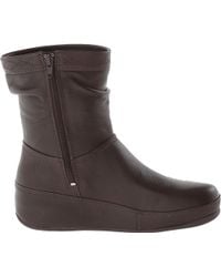 fitflop boots leather