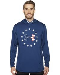 under armour men's freedom tech popover hoodie