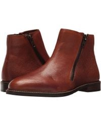 Lyst - Kenneth cole reaction Leather Notebook Square Toe Ankle Boots in
