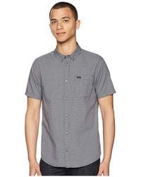 RVCA Mens Thatll Do Micro Short Sleeve Woven Shirt