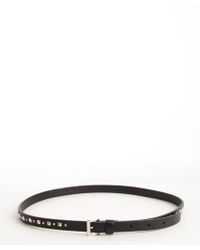 Ferragamo Black Leather Skinny Wrap Belt in Black | Lyst  