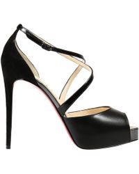 christian louboutin scarpa con tacco suede  