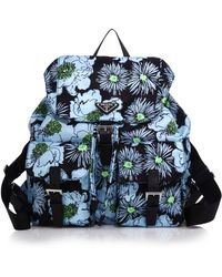 prada backpack blue  