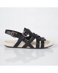 Paul Smith | Men's Black Leather 'seberg' Sandals | Lyst