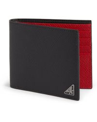 prada wallet red+black  