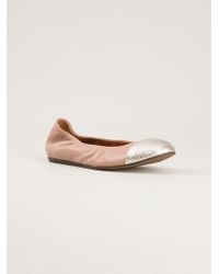 toe cap ballerina