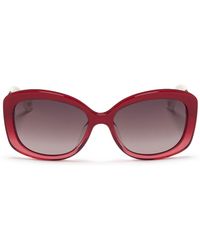 Dior 'Extase 2' Metal Temple Acetate Sunglasses red - Lyst