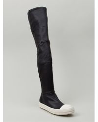 rick owens thigh high sneaker boots