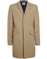 Topman | Camel Wool Blend Overcoat | Lyst