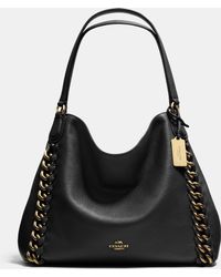 Coach Edie Shoulder Bag With Large Whiplash - Lyst