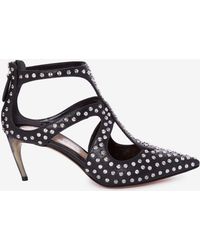 alexander mcqueen heels with studs