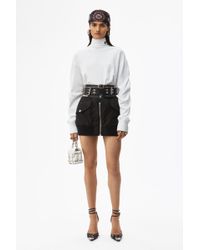 Alexander Wang Jacquard Logo Bomber Skort - Black