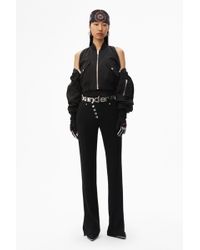 Alexander Wang Cropped Jacquard Bomber - Black