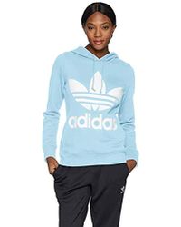 adidas Originals Trefoil Hoodie in Red Lyst adidas Originals Trefoil Hoodie in Red Lyst