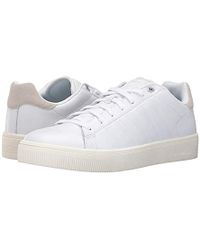 Men's Blue K Swiss Court Frasco Sneaker In Navy And White Men's Blue K Swiss Court Frasco Sneaker In Navy And White