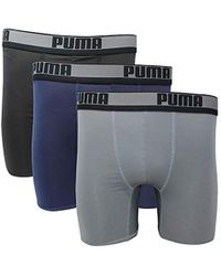 puma men's 3 pack tech boxer brief