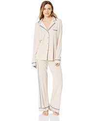 Cosabella Bella Long Sleeve Top & Pant Pajama Set - Pink