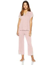 Natori Luxe Shangri-la Notch Pj - Pink