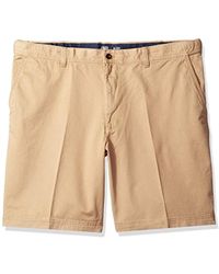 IZOD Mens Big and Tall Saltwater 10.5 Flat Front Chino Short