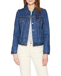Levi's Original Lined Trucker Giacca in Jeans Donna - Blu