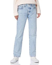 Levi's 501 Crop Jeans Boyfriend Donna - Blu