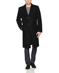 Lyst - London Fog Signature Wool-blend Overcoat in Black for Men