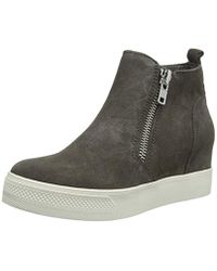 Steve Madden Women's Wedgie Wedge Sneakers in Black - Lyst