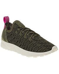 Zx Flux Adv Virtue Trainers Khaki Multicolour Zx Flux Adv Virtue Trainers Khaki Multicolour