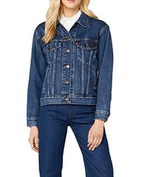 Levi's Ex-Friend Trucker Giacca in Jeans Donna - Blu