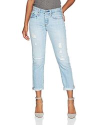 Levi's Damen Jeans 501 Tapered Boyfriend Fit Amazon Exclusive - Blau