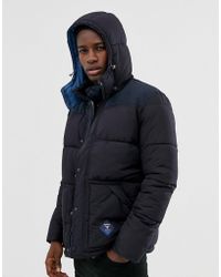 s13 men's quilted down jacket with hood